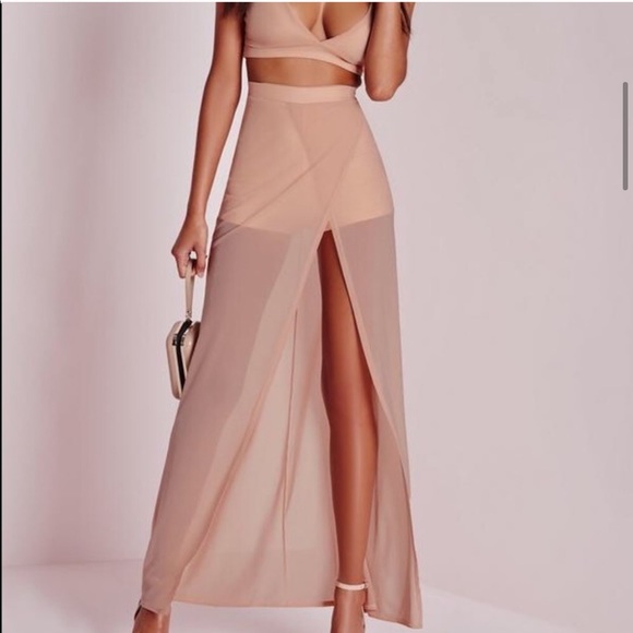 Misguided mesh wrap mesh maxi skirt - Picture 4 of 4